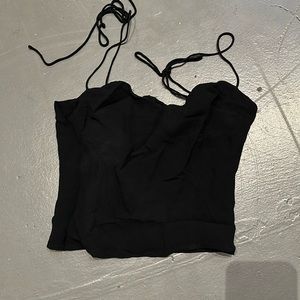 Reformation spaghetti strap black top